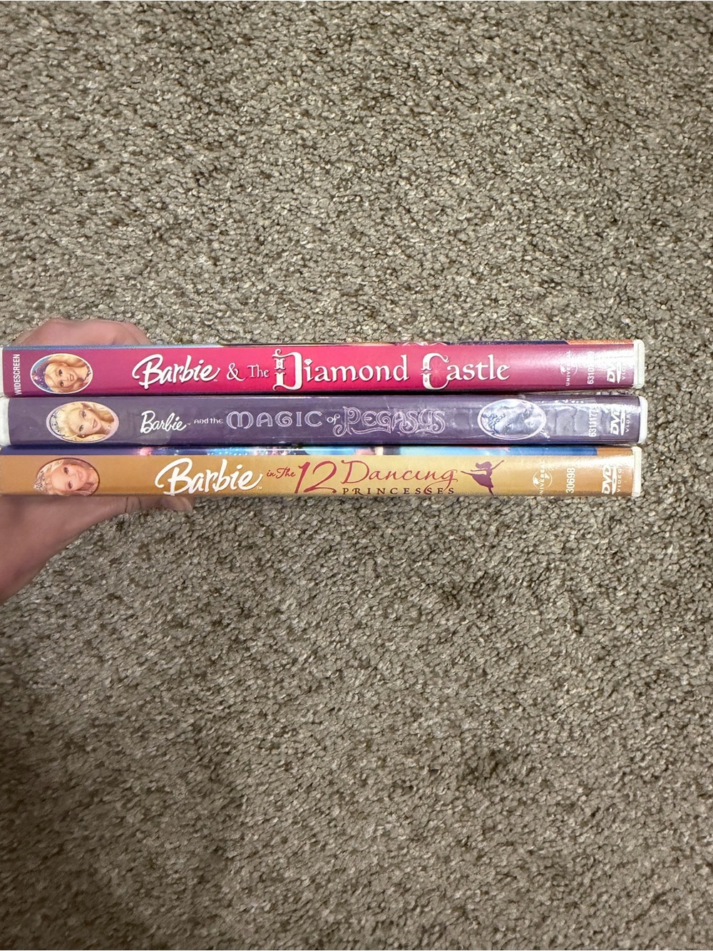 Barbie DVD Bundle - Diamond Castle, Magic of Pegasus, 12 dancing princesses